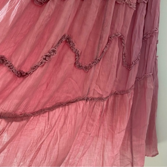 NWOT Free People Orianna Maxi Dress Bubblegum Pink M - Picture 9 of 13